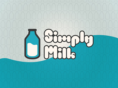 Simply Milk - Logo Concept alternative bottle brand calcium glass graphic design logo milk simple simply