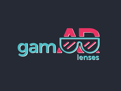GamAR lenses game gaming glasses graphic design identity lenses vector vr