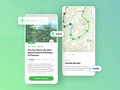 Dorie - Interactive and ecotourism walks app app design bio design ecotourism exploration green interactive map mobile nature navigation sketch tourism travel travel app ui uidesign ux walk