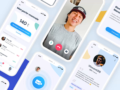 Vtips : Help Video call App animation app app design call design diy faces facetime help illustration interface mobile need ui uidesign ux uxui video video app video call