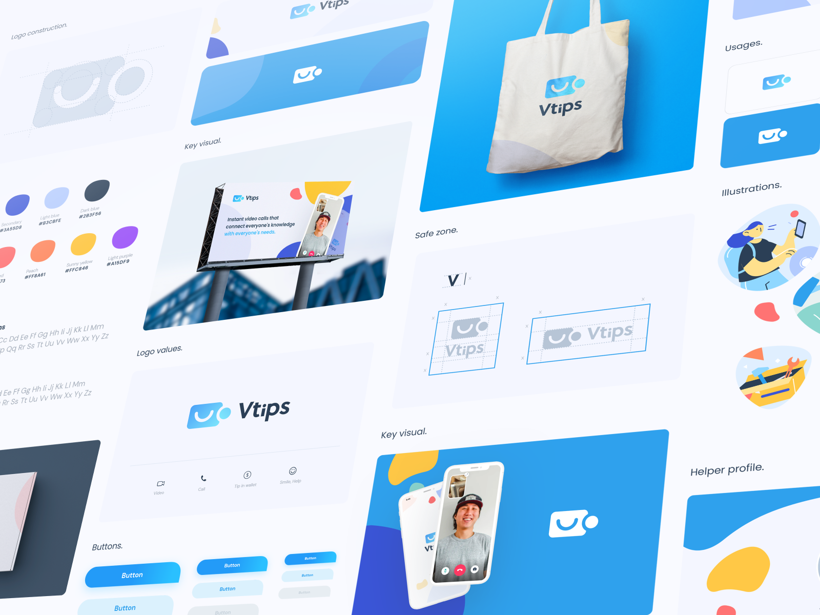 Vtips Brand book by Aymeric Delpeuch for BeTomorrow on Dribbble