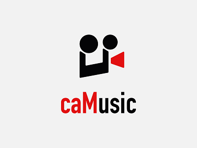 caMusic 🎵 + 🎥 branding cam design film illustration logo music negative space vector