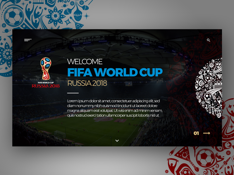 World cup landing page