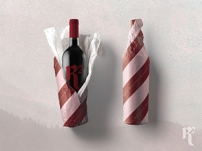 Wine Packaging Mockup - R2 brand branding design dribbble graphic graphic design illustrator logo logo design minimal monogram packaging