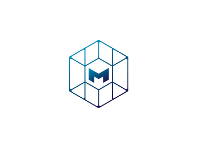 M Hexagonal Logo Design branding design illustrator logo logo design minimal monogram
