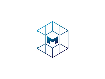 M Hexagonal Logo Design