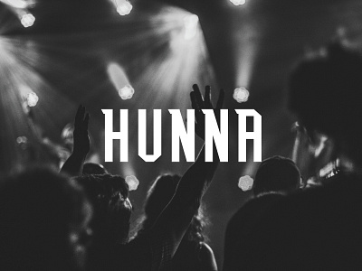 Hunna Logo artist branding design illustrator logo logo design minimal monogram music
