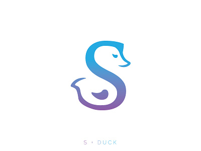 S + Duck Logo Design animal branding design illustrator logo logo design minimal monogram