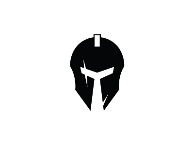 Spartan Helmet Logo branding design helmet illustrator logo logo design minimal monogram spartan