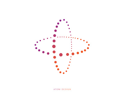 Atom Logo Design branding design illustrator logo logo design minimal monogram