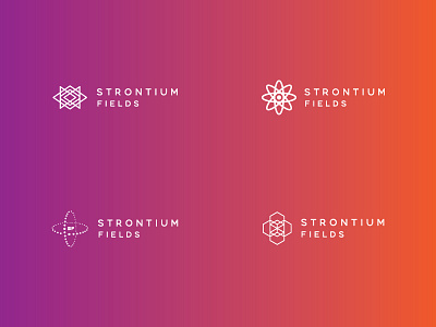 Strontium Fields Logo Design branding design illustrator logo logo design minimal monogram