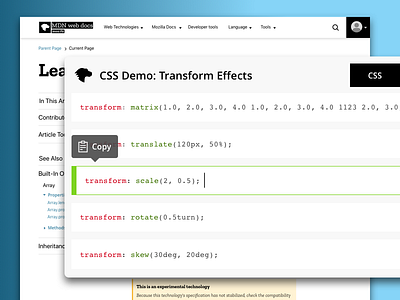 Mozilla Developer Network Article UX