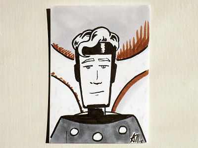 Flash Gordon Sketch Card
