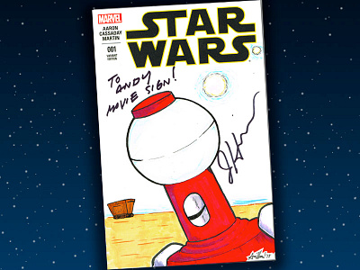 MST3K Star Wars #1 Comic andy moore comic book mst3k sketch cover star wars