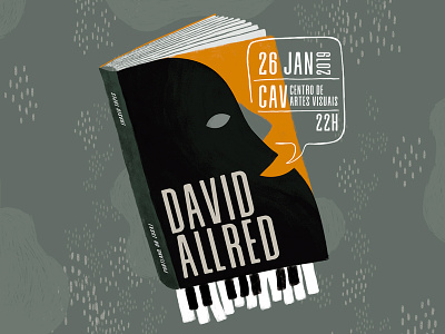 Poster David Allred design illustration music poster