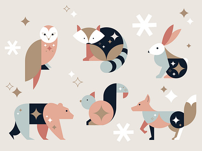 Enchant Geometric Animal Illustrations