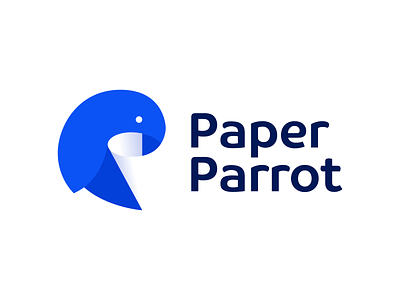 Paper Parrot abstract animal bird brand branding consulting creative creative logo design icon logo logotype mark nature paper parrot symbol wild