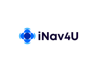 iNav4U Logo Concept abstract brand branding creative design icon it logo logofolio logomark logotype map mark navigation sea software symbol tech technology