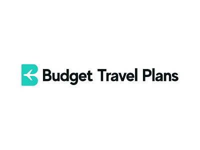 Budget Travel Plans logo concept