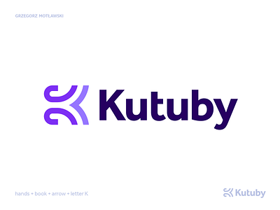 Kutuby logo design #3 abstract brand brand identity branding creative design creative logo design education icon learning logo logo design logofolio logotype mark symbol teaching tech technology website