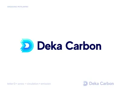 Deka Carbon logo concept atmosphere brand identity branding carbon carbon emission carbon reduction climate climate tech creative design creative logo icon lettermark logo logo design logotype mark monogram symbol tech technology