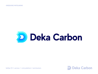 Deka Carbon logo concept atmosphere brand identity branding carbon carbon emission carbon reduction climate climate tech creative design creative logo icon lettermark logo logo design logotype mark monogram symbol tech technology