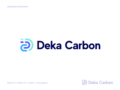 Deka Carbon logo concept abstract atmosphere brand identity branding carbon carbon emission carbon reduction carbon removal climate climate tech creative logo icon logo logomark logotype mark monogram symbol tech technology