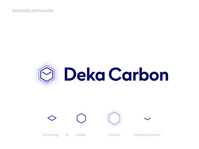 Deka Carbon logo concept abstract brand identity branding carbon reduction carbon removal climate climate tech creative design creative logo icon logo logo design logomark logotype mark symbol tech technology