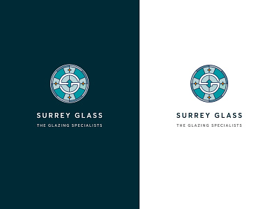 Surrey Glass branding branding design illustration logo typography vector
