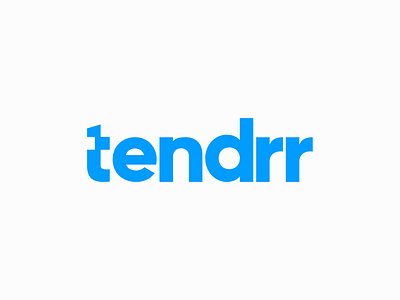 Tendrr app blue bold logo ocean sail ship tender tendrr water word mark
