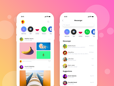 Daily UI Challenge: Social App