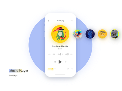 Daily UI Challenge: Music App app app design clean design ui ux