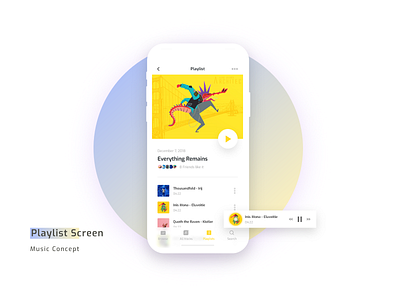 Daily UI Challenge: Music App - Playlist Screen