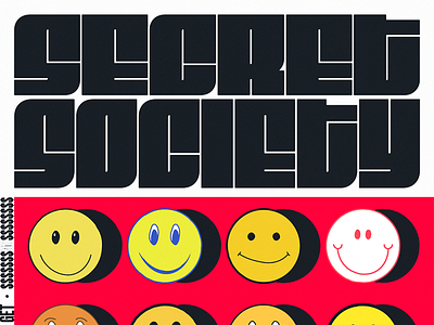 Secret Society - Creative Quarantine Day 1 ai design digital experimental graphic illustration illustrator poster poster design psd type typeface typogaphy vector