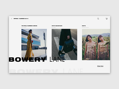 2. Bowery Lane daily dailyui design digital fashion graphic ui web