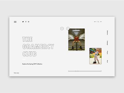 3. The Gramercy Club daily design fashion graphic ui web