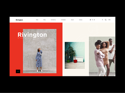 4. Rivington branding daily design digital fashion illustration typography ui ux vector