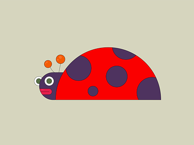Ladybug bug daily design digital flat graphic illustration illustrator ladybug vector