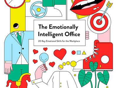 The Emotionally Intelligent Office book branding cover cover art daily design digital drawing flat graphic illustration ui vector