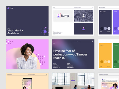 Bump Visual Identity Guidelines branding design illustration logo product design saas ui ux web app web design