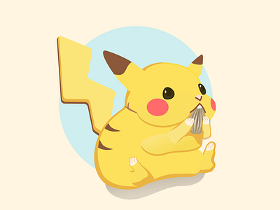 Pikachu Pokemon Kawaii!! by sailizv.v by Sai Liz on Dribbble
