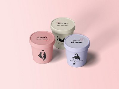 Socially Distanced Pals Ice Cream brand brand identity branding design ice cream illustration packaging personalized quarantine social distancing