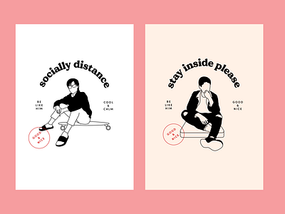 Socially Distanced Pals Posters