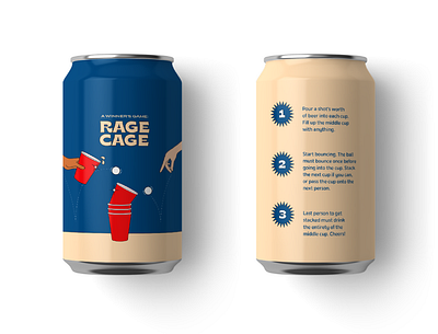 Rage Cage beer can beer can design brand brand identity packaging