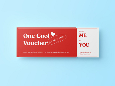 Valentine's Day Voucher brand brand identity coupon personalized valentines valentines day