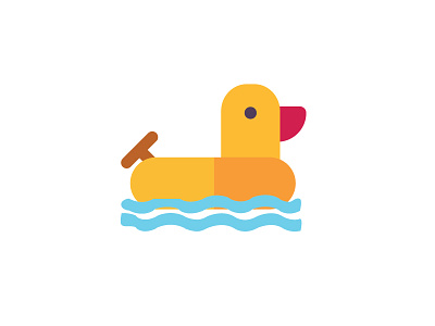 duck floats design duck floats icon logo