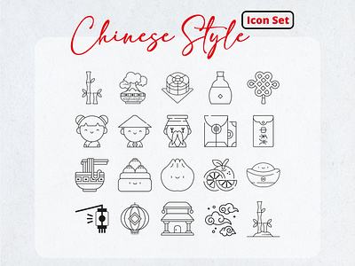 Chinese Style Icon Set