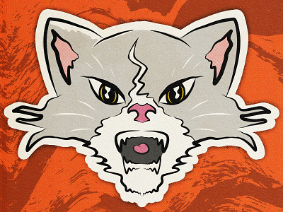Kiki the Insatiable Hunger Beast art cats design illustration illustrator texture vector
