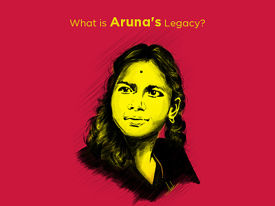 Aruna Shanbaug: A Tale of a Woman drawing graphic design motion graphics socialmob ui design