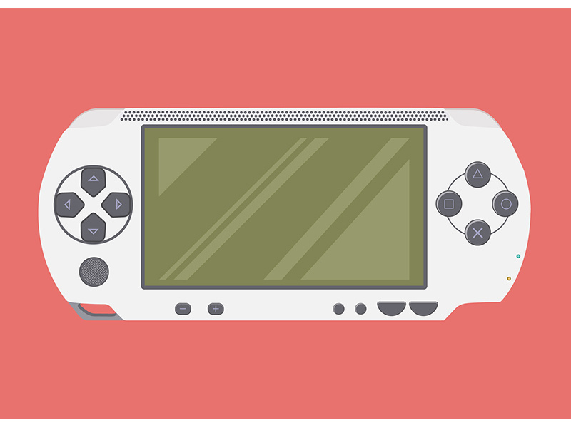 Playstation portable psp sony playstation design artwork icon game illustrator product
